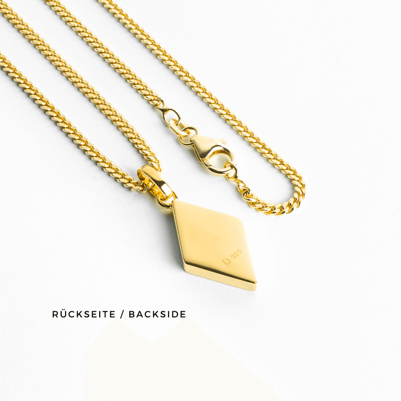 ONYX DIAMANTEN COLLIER 925 ZILVER 18 KARAAT VERGULD