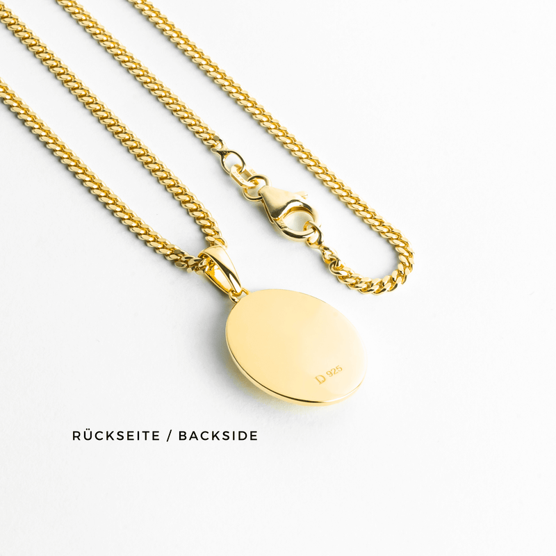 LEEUWEN COLLIER 925 ZILVER 18 KARAAT VERGULD