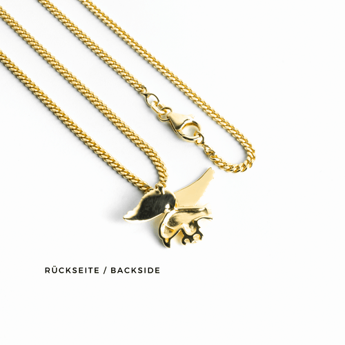 ADELAAR COLLIER 925 ZILVER 18 KARAAT VERGULD - IDENTIM®