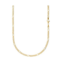 FIGARO COLLIER 925 ZILVER 18 KARAAT VERGULD 3.40MM - IDENTIM®