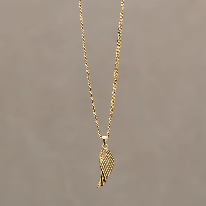 VLEUGEL COLLIER 925 ZILVER 18 KARAAT VERGULD