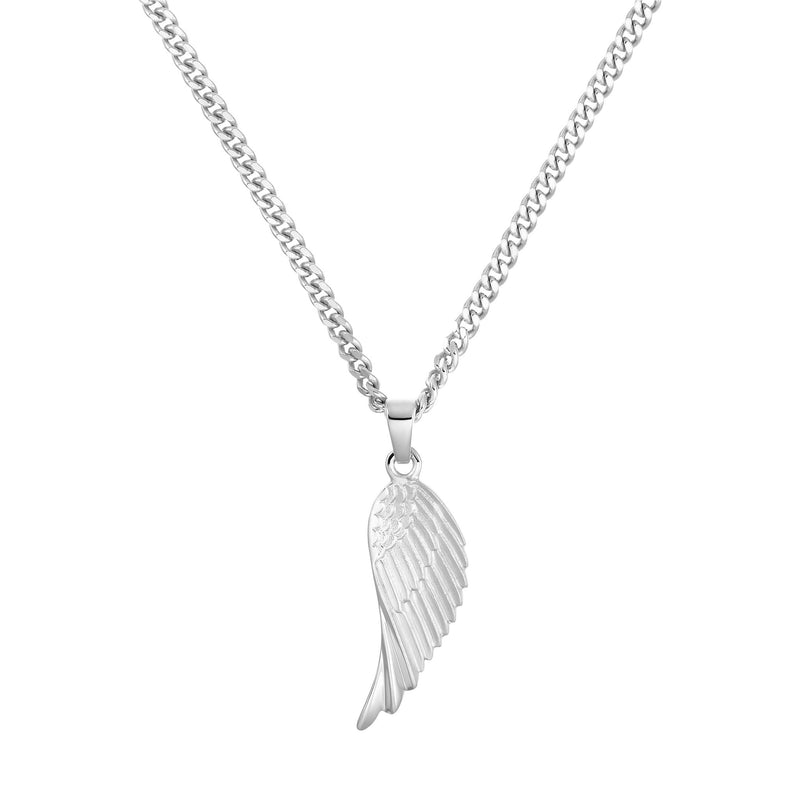 VLEUGELCOLLIER 925 ZILVER GERHODINEERD