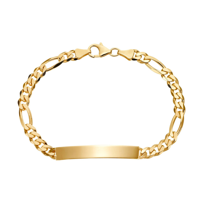 Graveerarmband Graveerplaatje Figaro ID armband