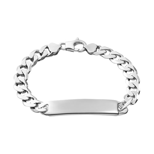 ID ARMBAND TANK 925 ZILVER GERHODINEERD - IDENTIM®