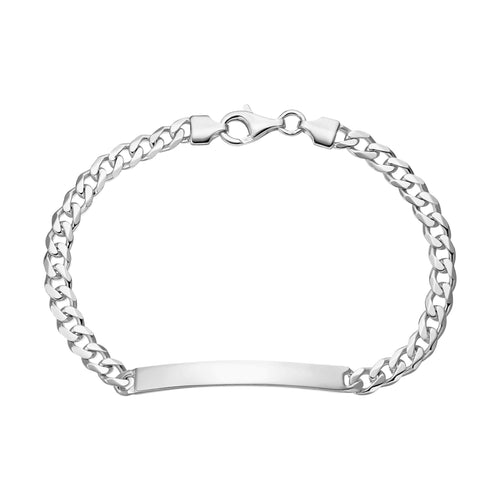 ID ARMBAND TANK CUBAANS 925 ZILVER GERHODINEERD - IDENTIM®