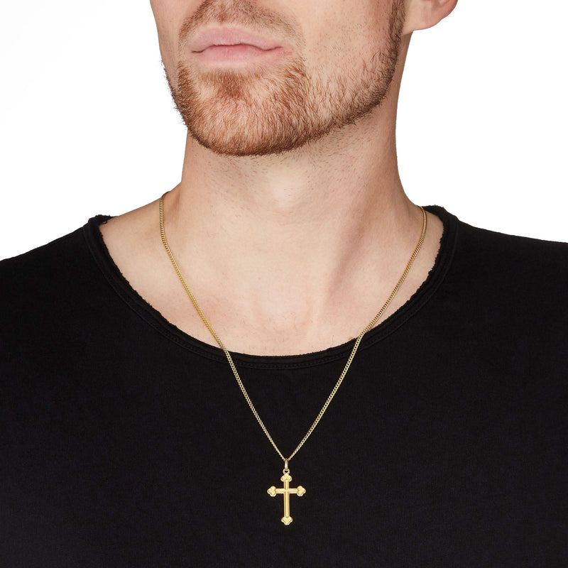 KRUIS KETTING 585 GOUD