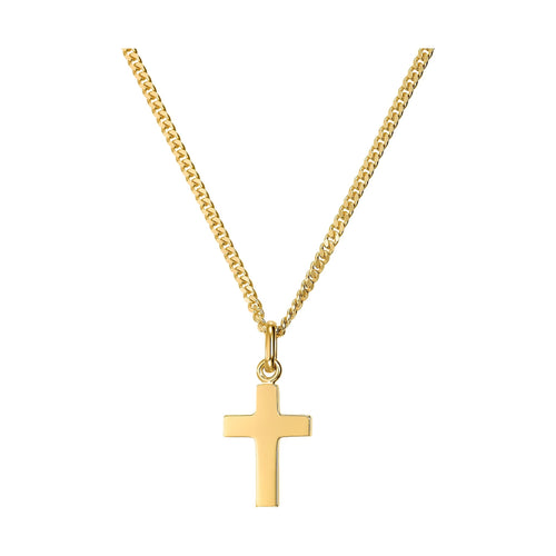 KRUIS COLLIER 925 ZILVER 18 KARAAT VERGULD - IDENTIM®