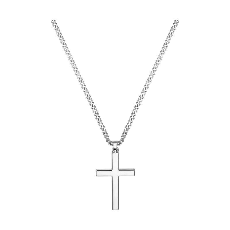 KRUIS KETTING 925 ZILVER GERHODINEERD