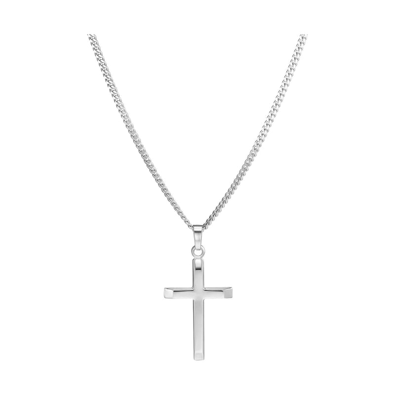 KRUIS KETTING 925 ZILVER GERHODINEERD