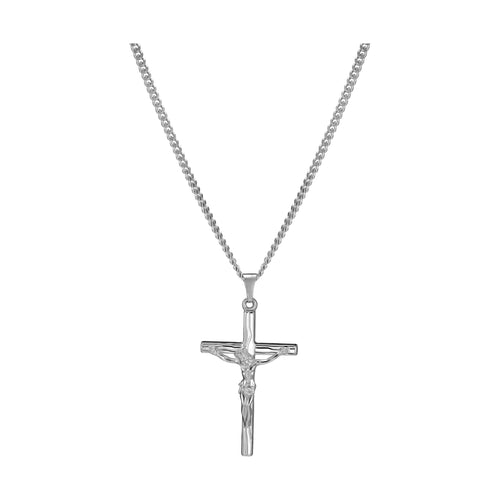 CROSS BODY KETTING 925 ZILVER GERHODINEERD - IDENTIM®