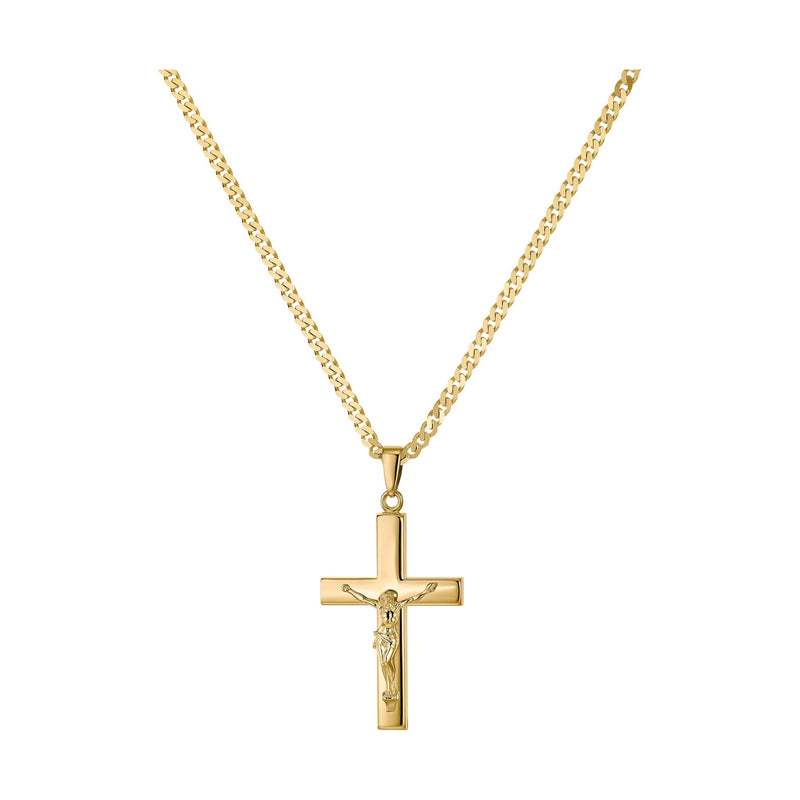 KRUIS KRUISBEELD KETTING 333 GOUD