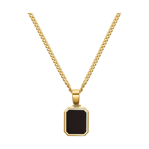 ONYX OCTAGON COLLIER 585 GOUD - IDENTIM®