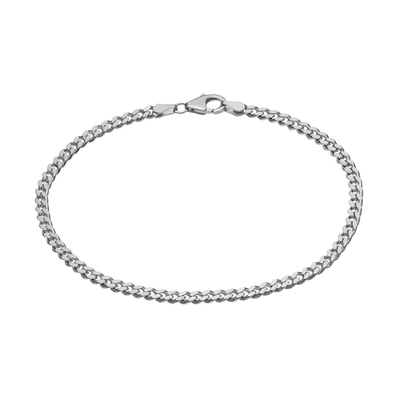 TANKETTING ARMBAND 925 ZILVER GERHODINEERD 3,30MM
