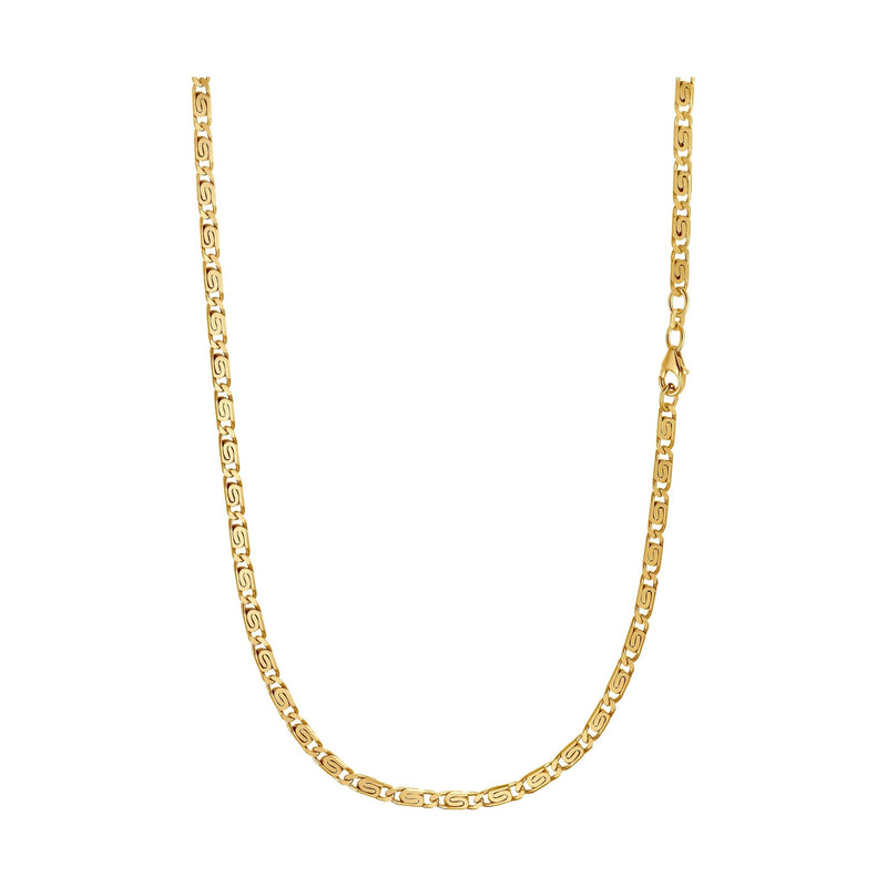 S-ARMOUR KETTING 925 ZILVER 18 KARAAT VERGULD 3,80MM