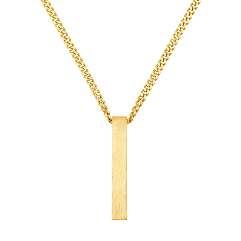 BAR COLLIER 925 ZILVER 18 KARAAT VERGULD