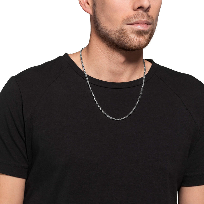 VENETIAANSE KETTING 925 ZILVER GERHODINEERD 3,30MM