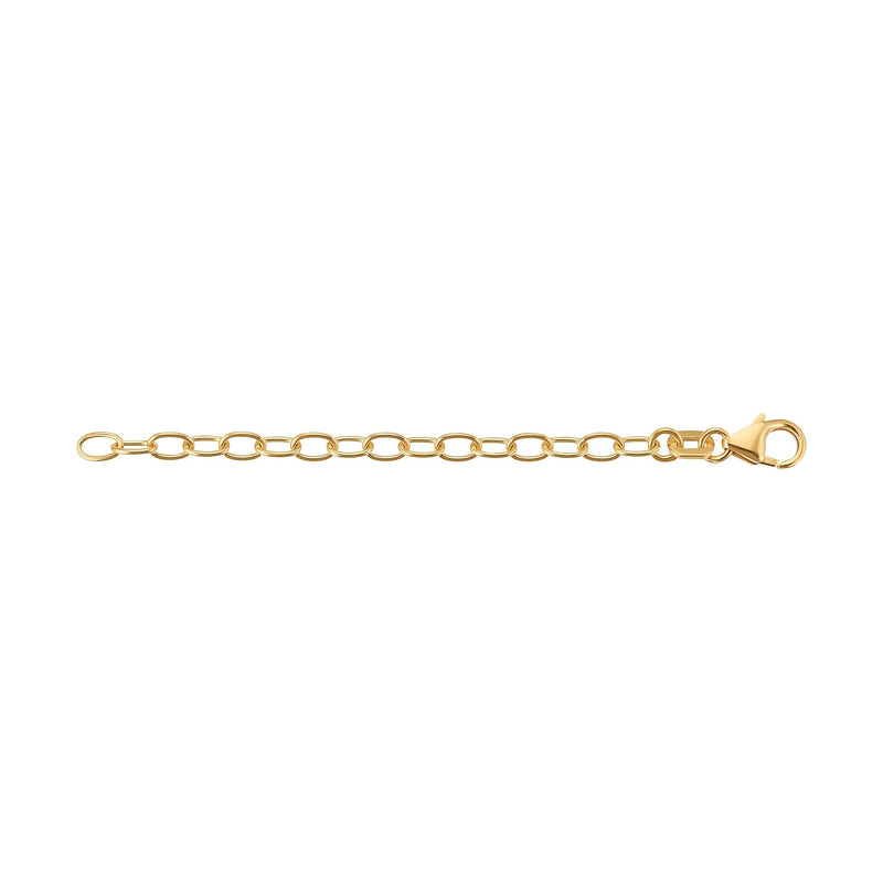 VERLENGKETTING 7.00CM 925 ZILVER 18 KARAAT VERGULD