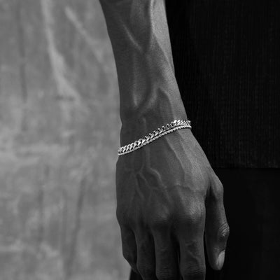 heren armbanden 585 witgoud - IDENTIM®