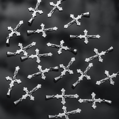 Kruishalskettingen voor heren met gravure in zilver - IDENTIM®
