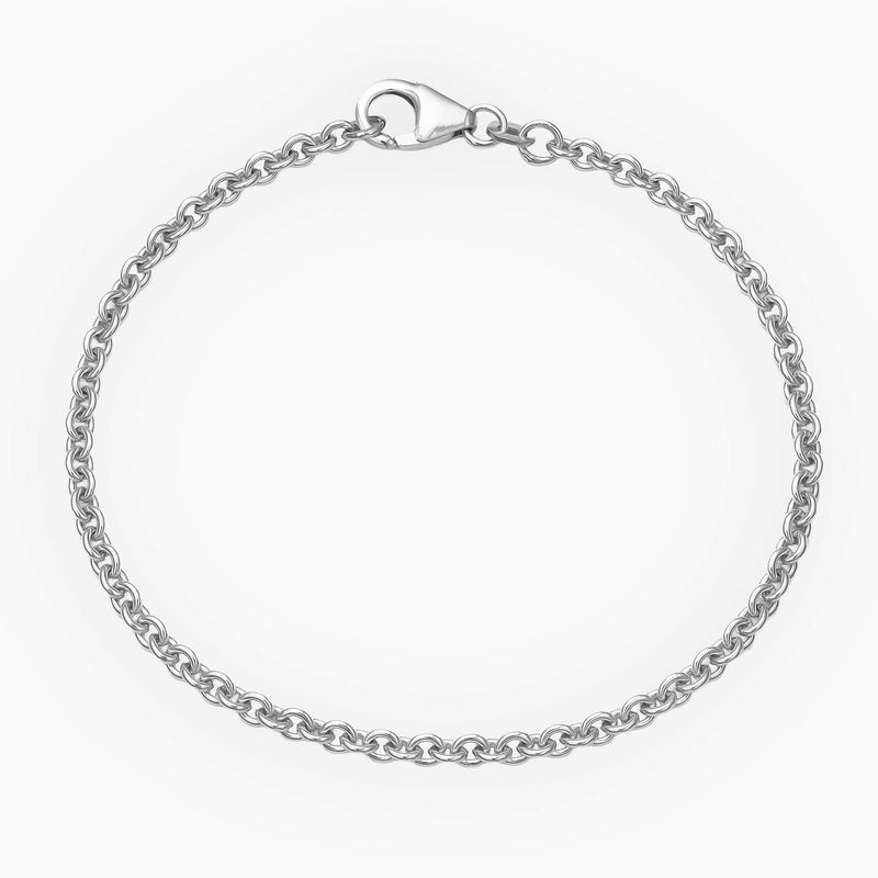 ANKER ARMBAND GOUD ARMBAND 2,70MM 585 WITGOUD