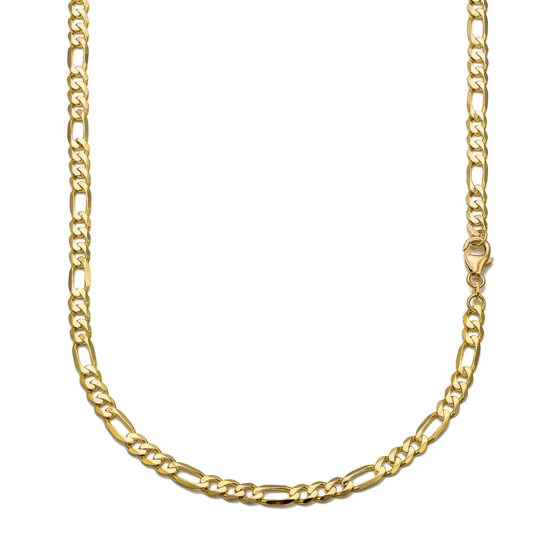 FIGARO KETTING GOUD 5,00MM 585 GOUD