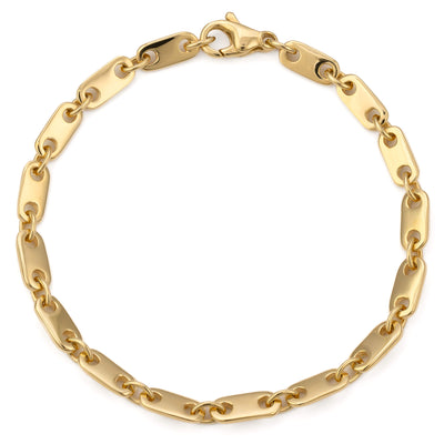 PLAAT GOUDEN ARMBAND 5,50MM 750 GOUD