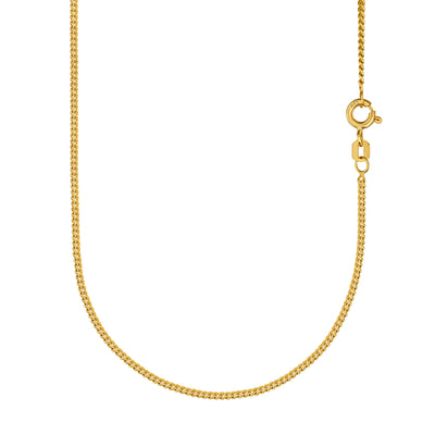 KRUIS FACETGESLEPEN COLLIER 333 GOUD