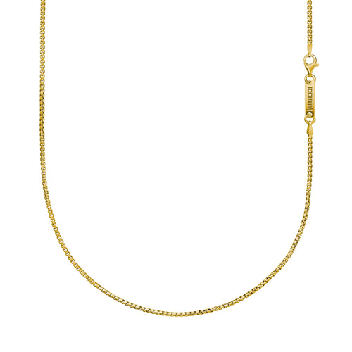 Venetiaanse ketting 925 zilver 18 karaat verguld 2,00mm