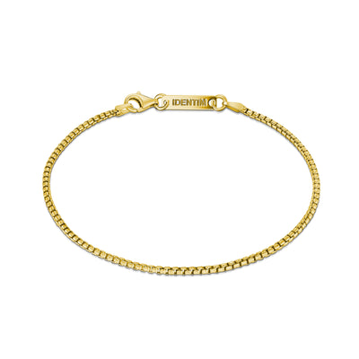 Venetiaanse ketting armband 925 zilver 18k verguld 2.00mm