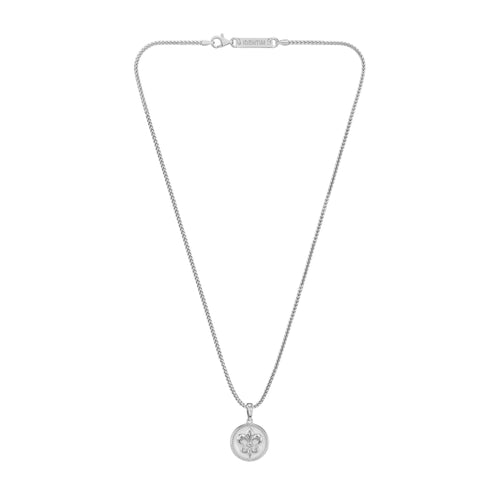 LELIE KETTING 925 ZILVER GERHODINEERD