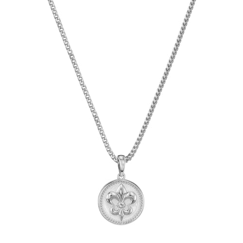 LELIE KETTING 925 ZILVER GERHODINEERD