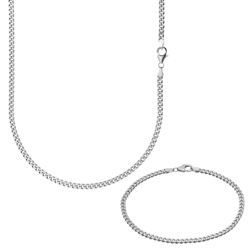 SCHAKELKETTING 925 ZILVER GERHODINEERD 3,30MM