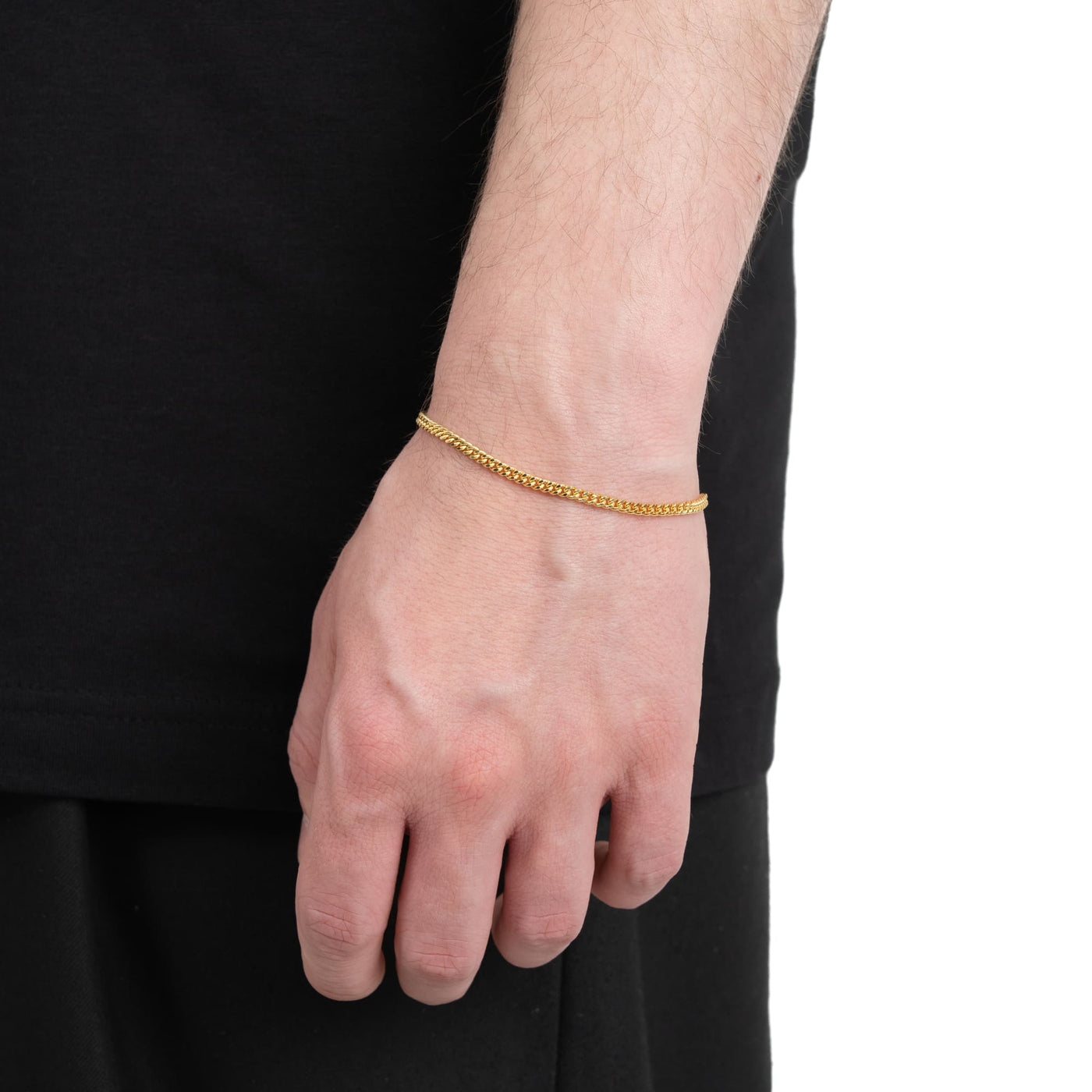 PANTSERARMBAND GOUD ARMBAND 3,00MM 333 GOUD