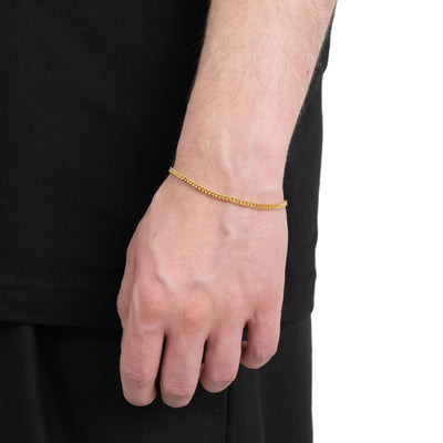 PANTSERARMBAND GOUD ARMBAND 3,00MM 333 GOUD