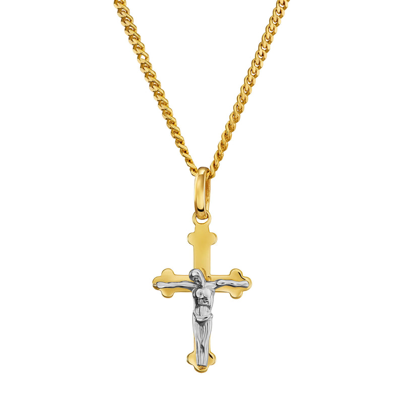 KRUIS KRUISBEELD COLLIER 585 GOUD