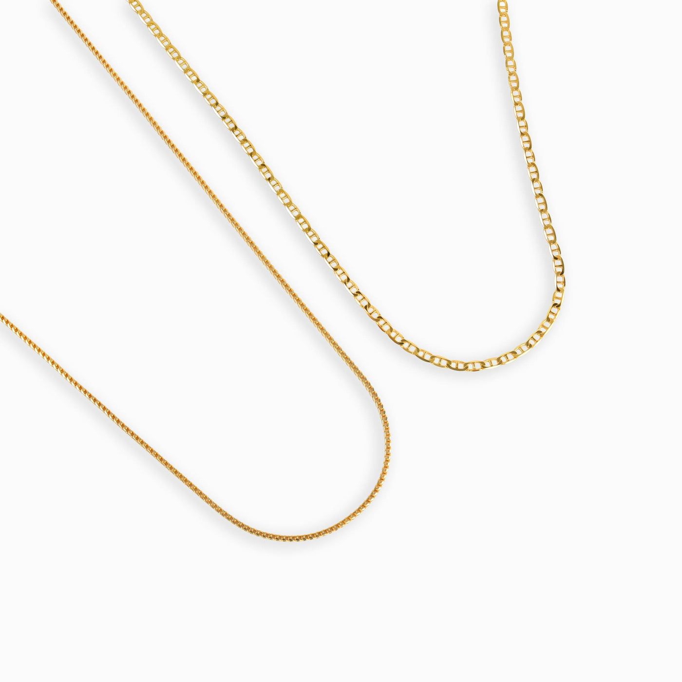 FRANCO &AMP; PANTSER BAR KETTINGSET 925 ZILVER 18 KARAAT VERGULD