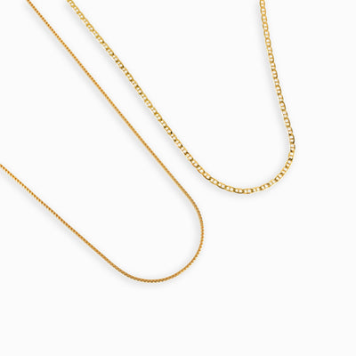 FRANCO &AMP; PANTSER BAR KETTINGSET 925 ZILVER 18 KARAAT VERGULD