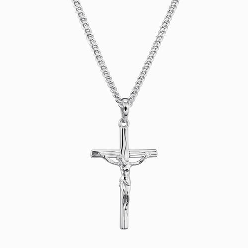 CROSS BODY KETTING 925 ZILVER GERHODINEERD