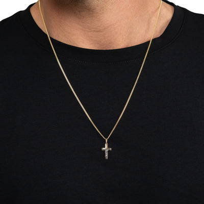 KRUIS KRUISBEELD KETTING 333 GOUD
