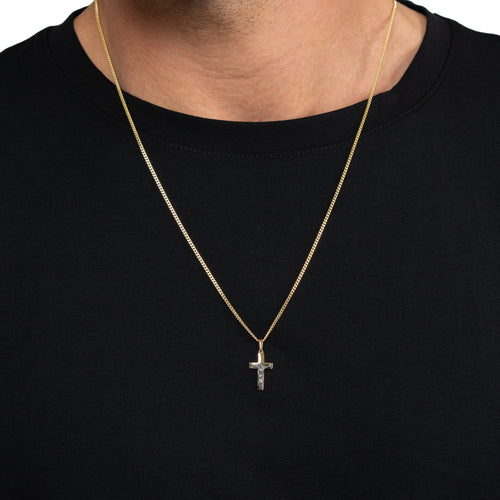 KRUIS KRUISBEELD KETTING 333 GOUD