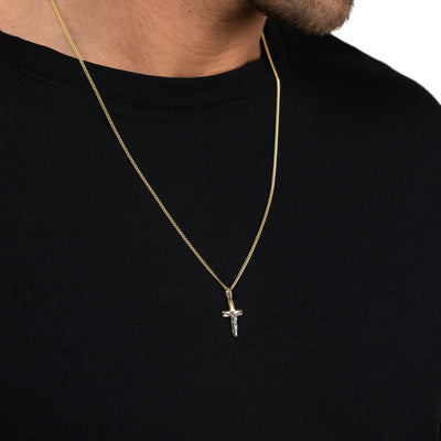 KRUIS KRUISBEELD KETTING 333 GOUD