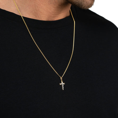 KRUIS KRUISBEELD KETTING 333 GOUD