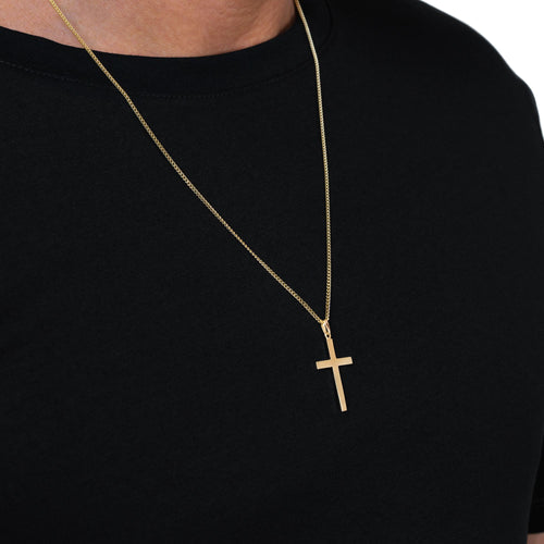 KRUIS MASSIEF COLLIER 585 GOUD