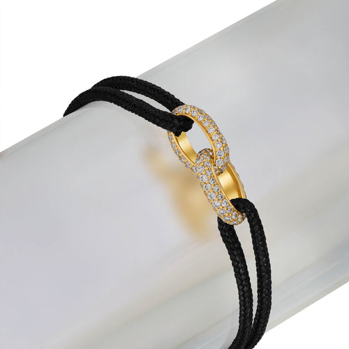 BRILLIANCE ARMBAND STOF ARMBAND 585 GOUD LAB DIAMANTEN