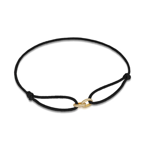 BRILLIANCE ARMBAND STOF ARMBAND 585 GOUD LAB DIAMANTEN