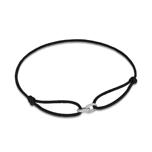 BRILLIANCE ARMBAND STOF ARMBAND 585 WITGOUD LAB DIAMANTEN