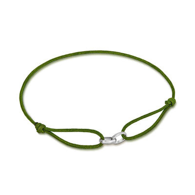 GLORIE ARMBAND OLIJF STOCKAR BAND 585 WITGOUD