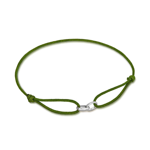 GLORIE ARMBAND OLIJF STOCKAR BAND 585 WITGOUD