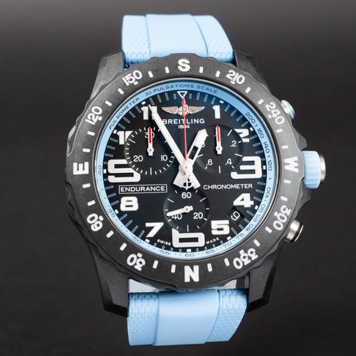 BREITLING ENDURANCE PRO - X82310 - 2024 - VOLLEDIGE SET - ONGEDRAGEN - NIEUW