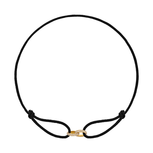 BRILLIANCE ARMBAND STOF ARMBAND 585 GOUD LAB DIAMANTEN